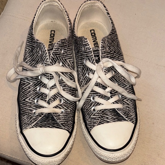 Converse All Stars Shoes - Converse All⭐️Star Zebra Print Sneakers Low, Size 8